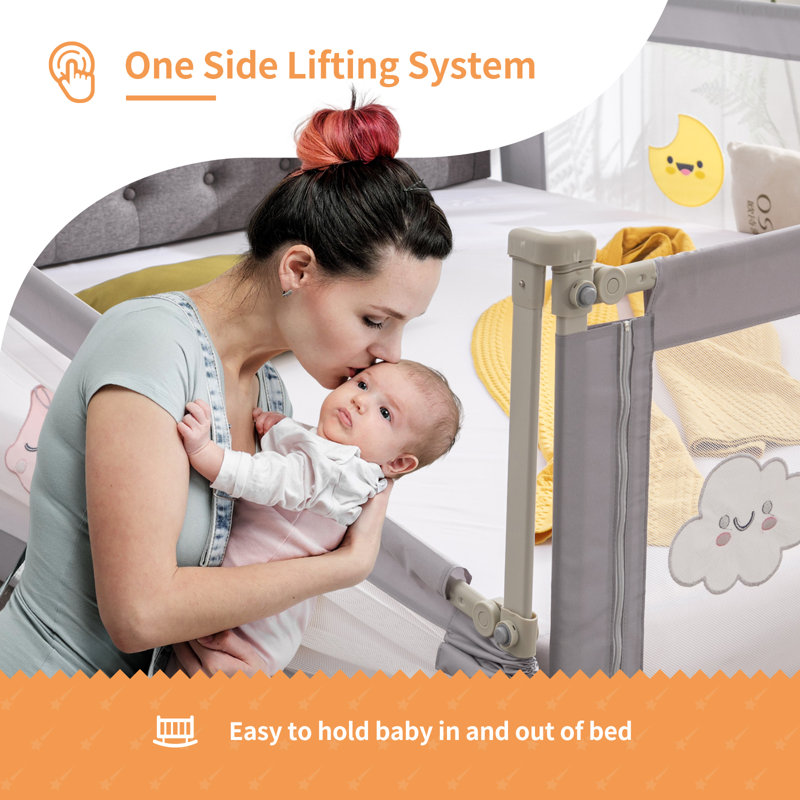 Bed rail guard for baby safety hotsell